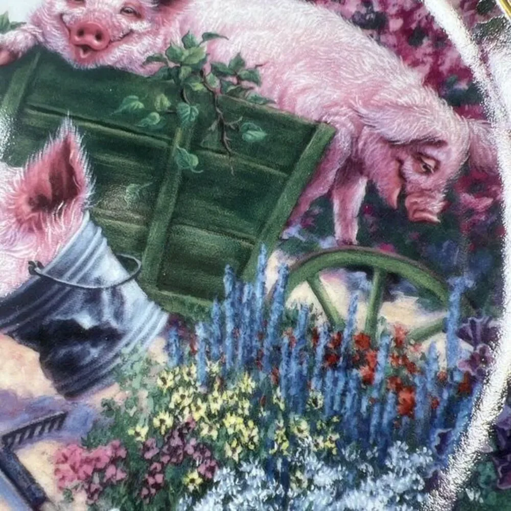 Danbury Mint, Pigs in‎ Bloom, Joan Wright, 